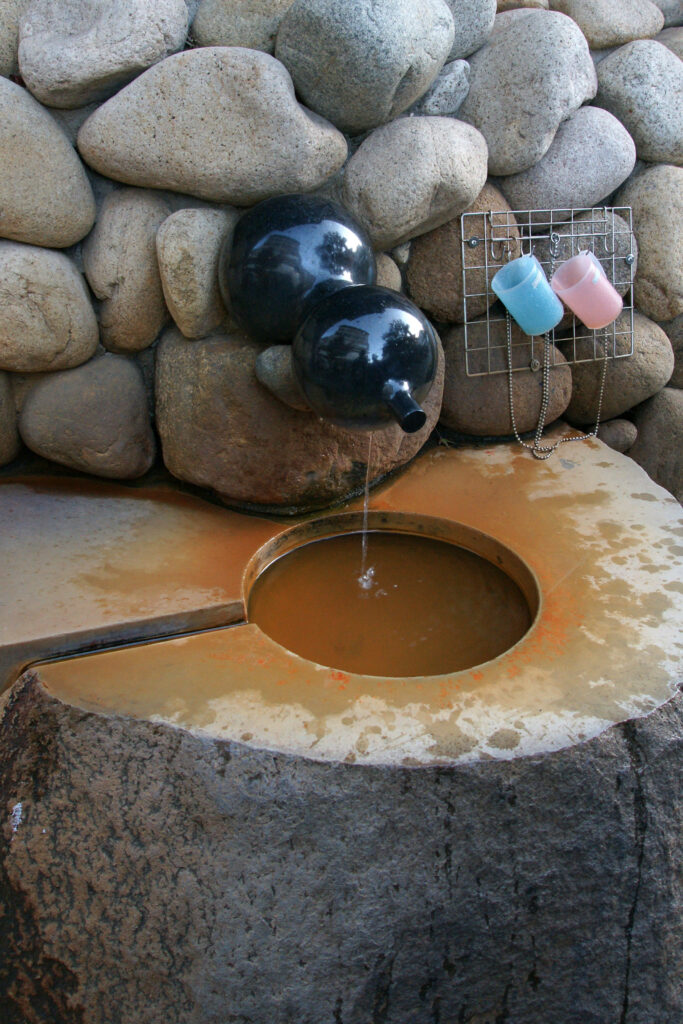 아리마 온천 금탕(金の湯) 관련 실제 풍경